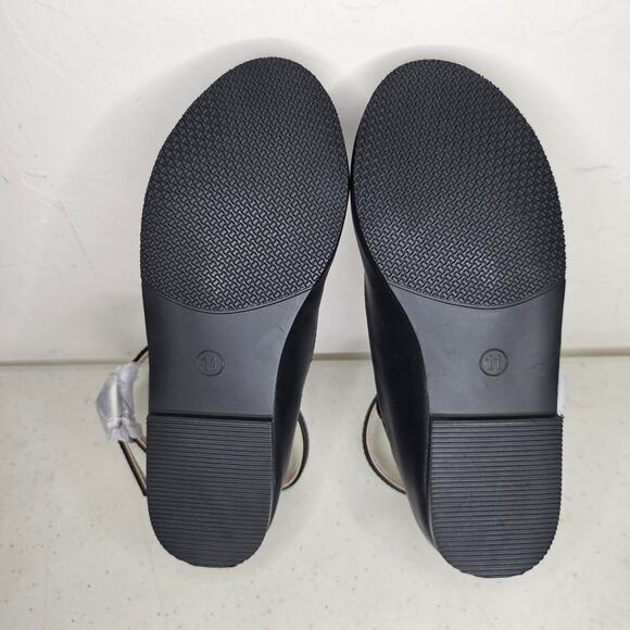 Coutgo Girls Mary Jane Shoes Ankle Buckle Flats Toddler Little Kid Size 11 Black - Picture 4 of 6